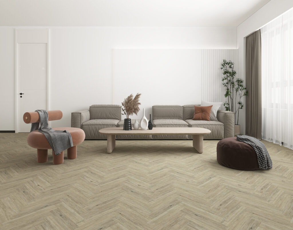 LVT Herringbone vinyl flooring