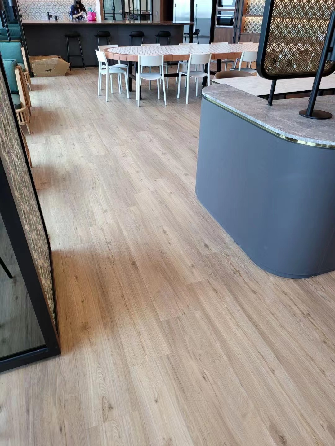 3mm Dryback LVT mixed specification hospital large facility three thicknesses — Ecoflors