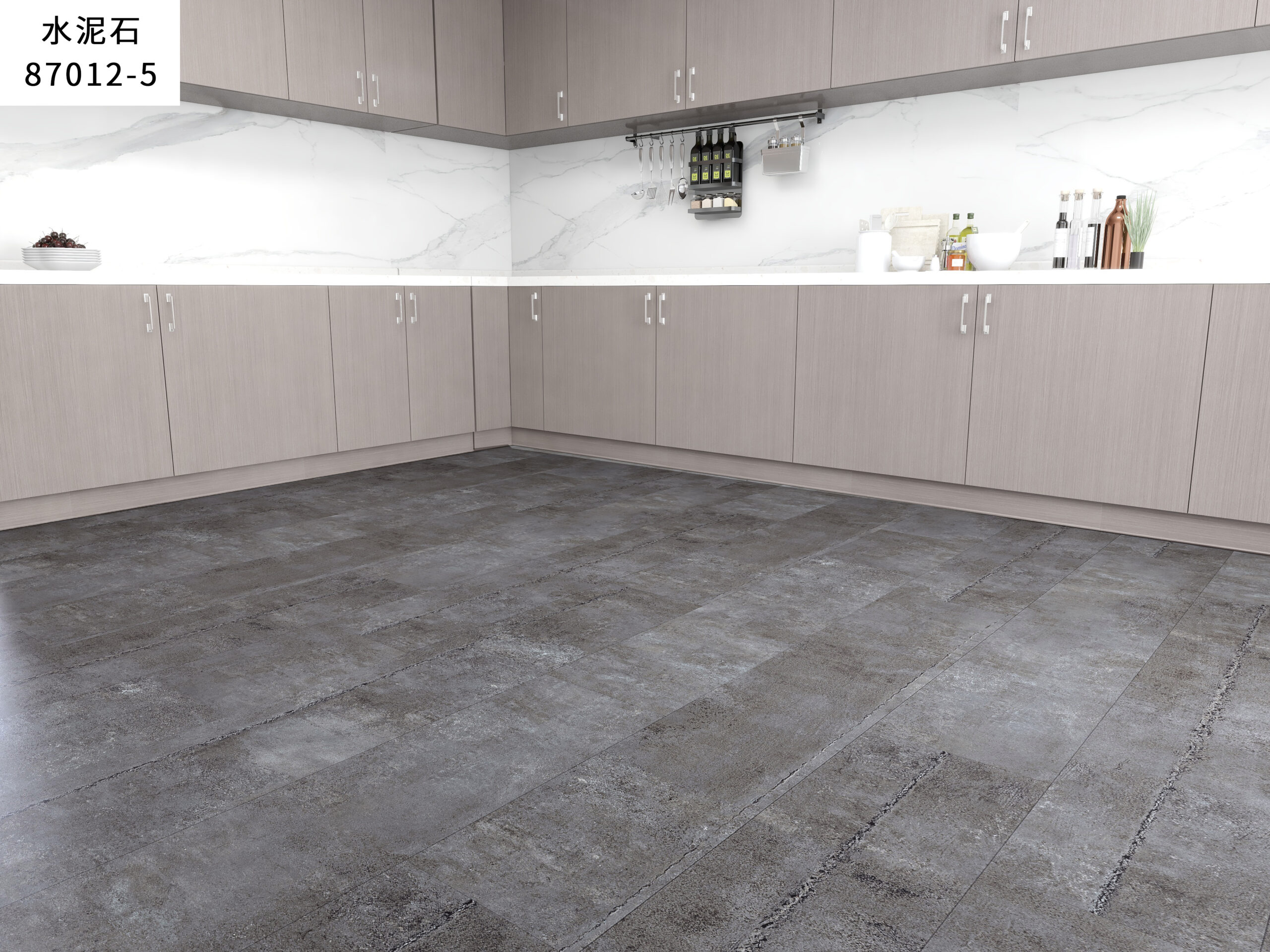 Micro-cement SPC Tile — Ecoflors