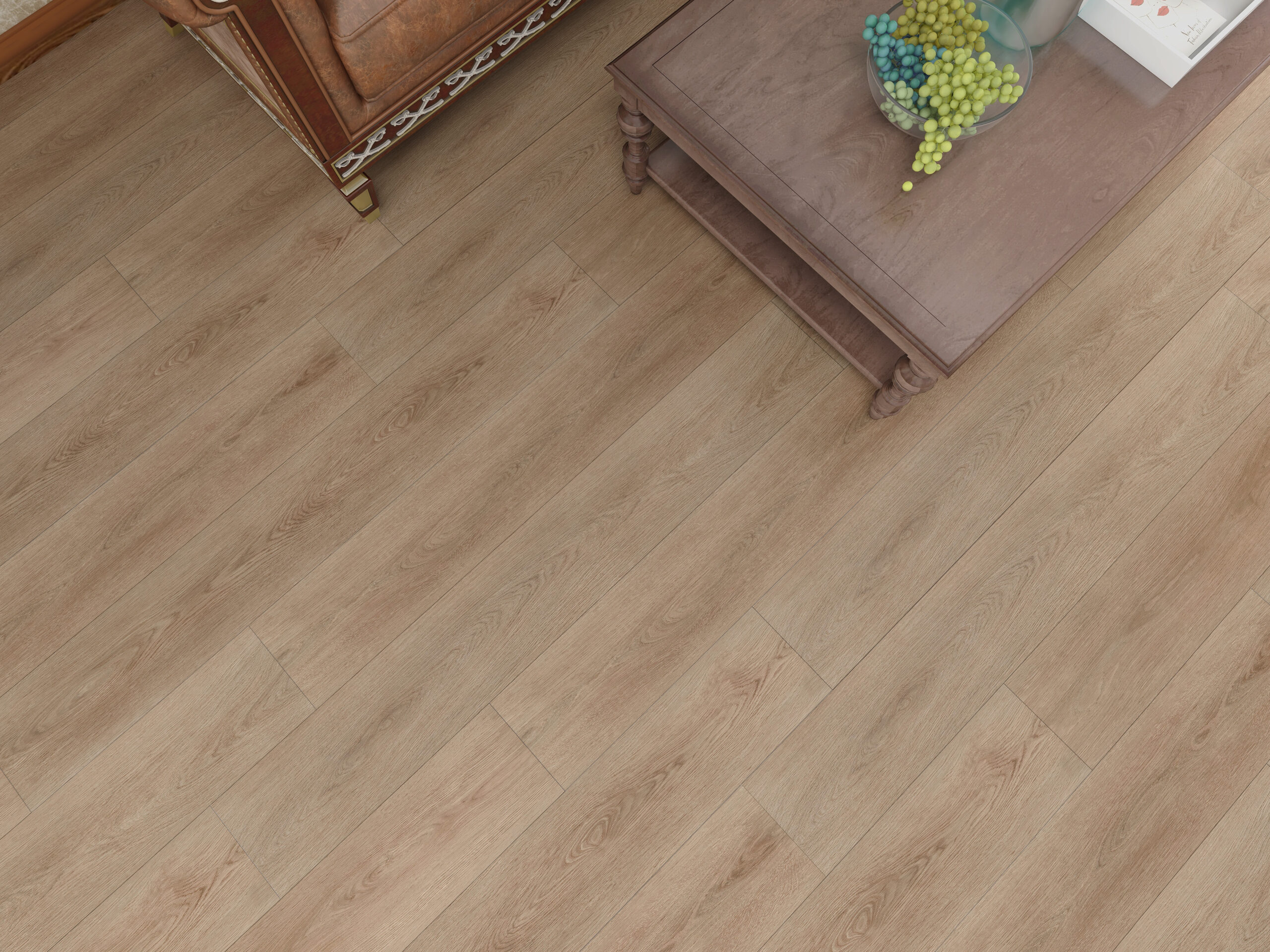 SPC Click vloer met EIR houtlook 6mm UFH compatibel — geïnstalleerd in moderne Nederlandse nieuwbouwwoning