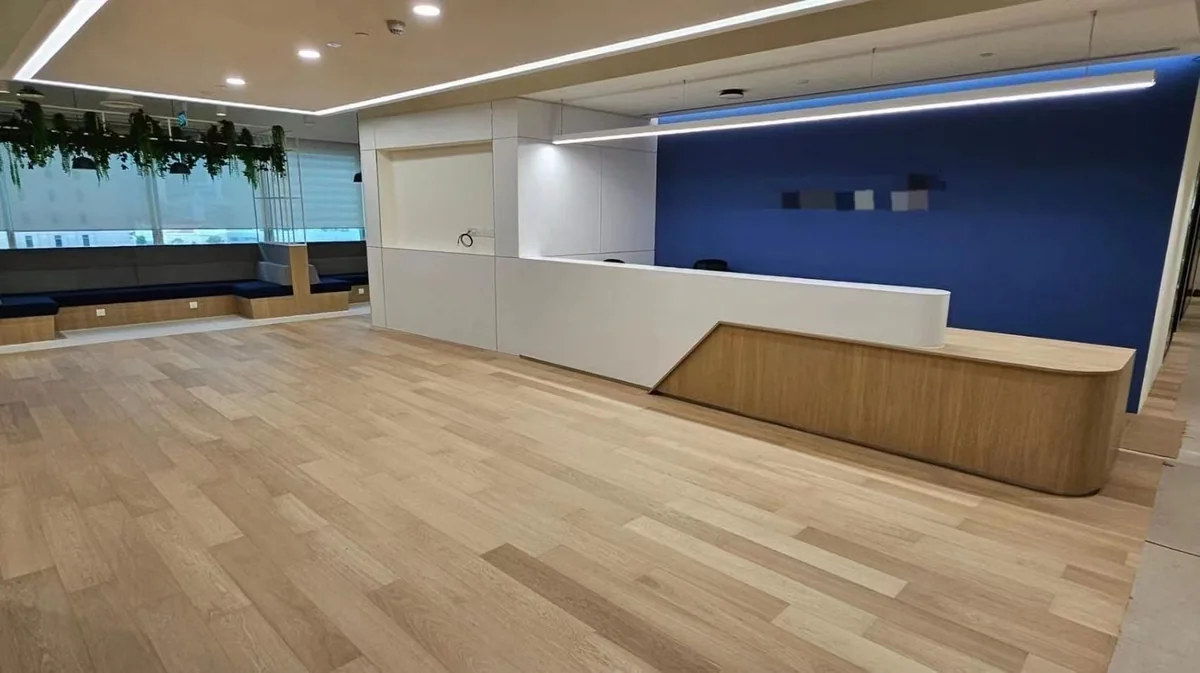 Singapore commercial reception flooring project reference