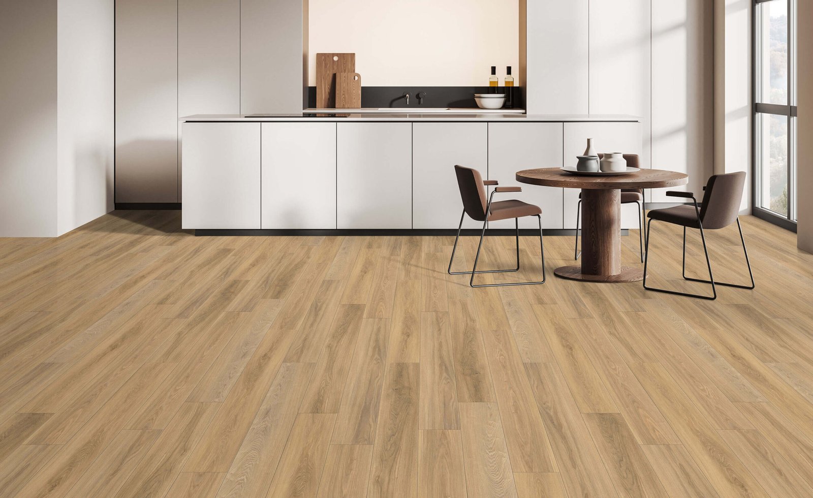 Loose Lay LVT flooring in a commercial office interior